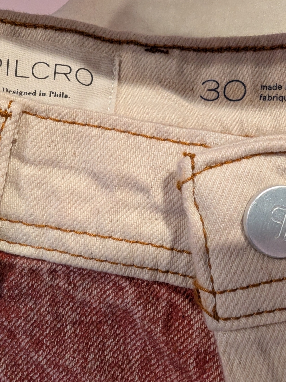 Pilcro Boyfriend Mid Rise Relaxed Fit Patchwork Jeans - Picture 4 of 4